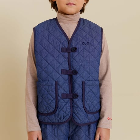 OXOX CLUB_QUILTED DENIM VEST / 86-92,98-104,110-116cm