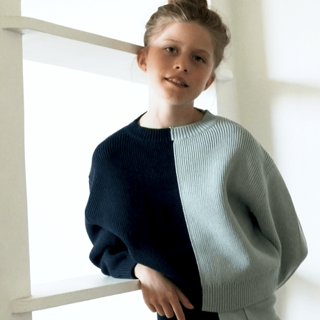 SUNNA STUDIOS KIDS_Sol Sweater (Red/Blue Multi) / 1-2,5-6years
