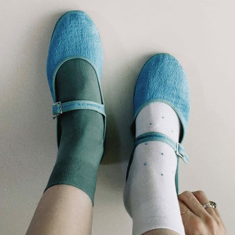 2e CHESTS×MARCOMONDE_BASIC SHORT socks (Green,Pink,L.Beige,White)