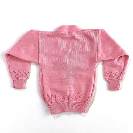 flower embroidery  cardigan (dead stock) / 2-3years