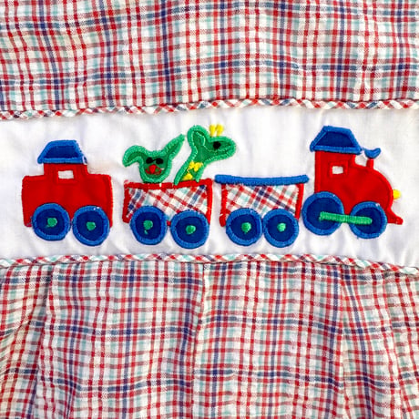 train romper&blouse outfit (dead stock) / 3-6months