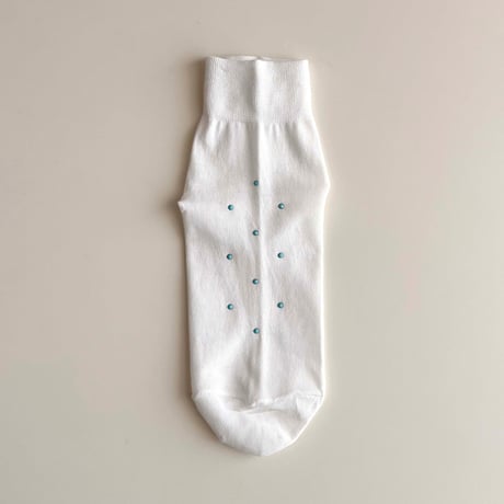 2e CHESTS×MARCOMONDE_STONE SHORT socks (Green,Pink,White)
