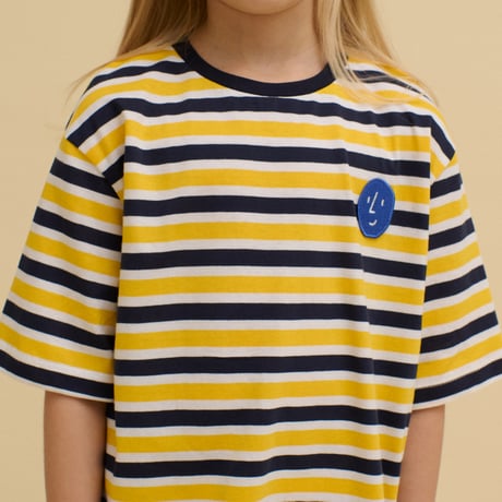 OXOX CLUB_Striped Potato Patch Tee (Green,Yellow) / 86-92,98-104,110-116,122-128,134-140cm