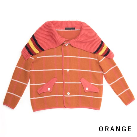 LIGNE NOIRE E._TARTAN2 JACKET(ORANGE) / 4years(110cm)