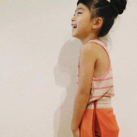 LIGNE NOIRE ENFANTS_ TANK TOP STRIPES (Vintage Pink/Multi) / 6years