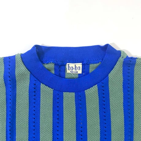 Ba*Ba kidswear_Knit Shirt (YELLOW,GREEN BLUE) / 5-6,7-8years
