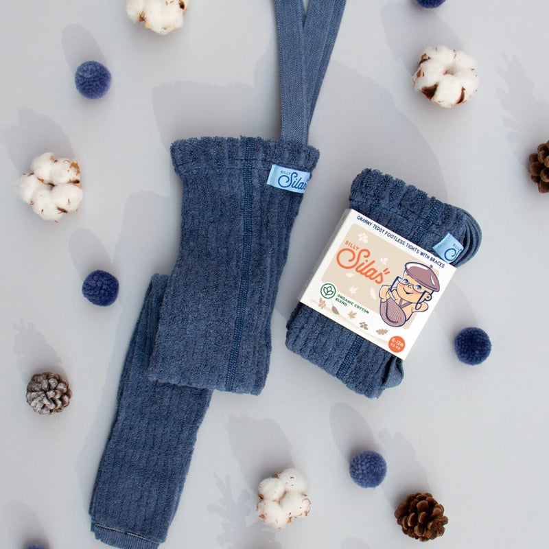 Silly Silas Footless Granny Teddy セット Granny Teddy tights with braces I Peanut Blend – Silly Silas