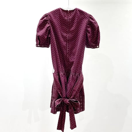 70s flower handmade dress