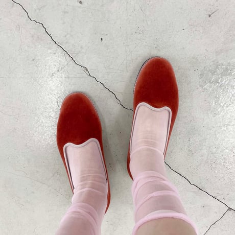 2e CHESTS×MARCOMONDE_SHEER LADYS socks (Pink,White)