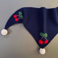 RKO_Cherry Scarf (NAVY)