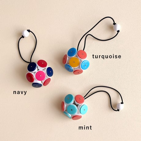70s hair elastics _ navy