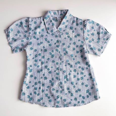 LADYS vintage_ leaf textile blouse