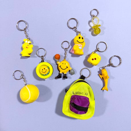 yellow key chain