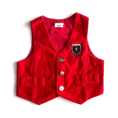 red velvet vest (dead stock) / 12month