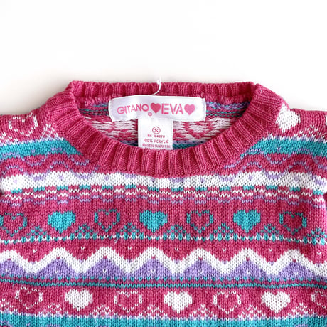 heart knitting sweater
