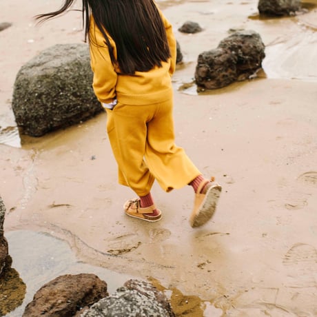 Vild-House of Little_WIDE LEG TROUSERS (ARCHIPELAGO BLUE/DARK OCHRE) / 2-3,3-4,4-5,5-6years
