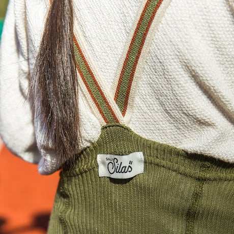 SILLY Silas Footless Collection_Olive Striped