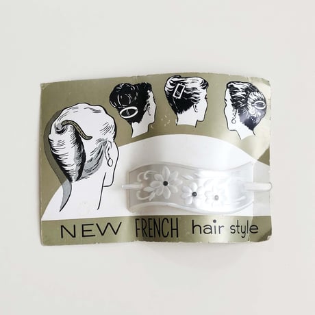 50s flower hair clip (dead stock)