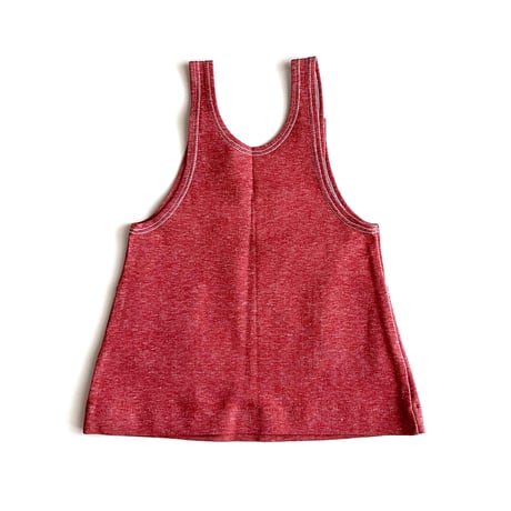 70s denim dress_RED (dead stock) / 5years・110cm