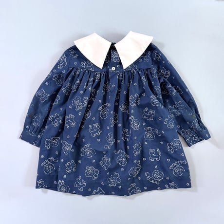 70s smocking dress / 2-3years