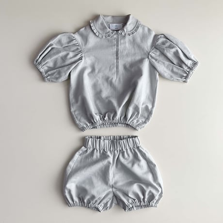 Eshvikids_LINEN SET (GREY/PINK) / 18-24months,3,4years