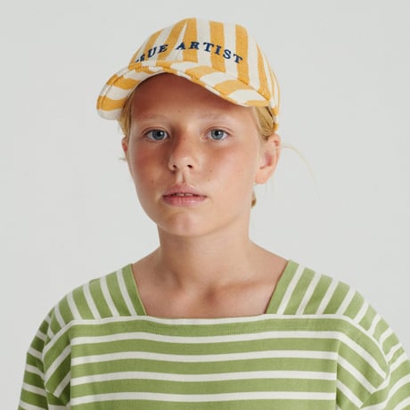 TRUE ARTIST_Cap (Yellow Stripes,Navy Blue Stripes) / 54,58cm