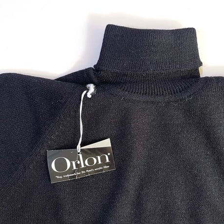 70s turtle neck knitting tops (dead stock) _BLUE / 6years