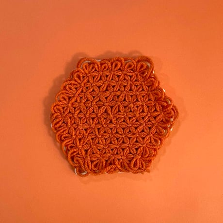crochet mat (Lemon)