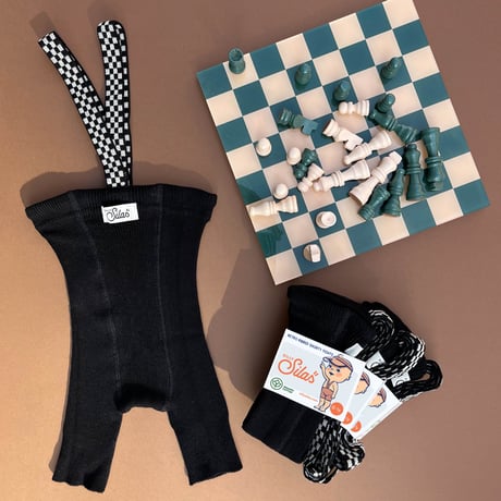 SILLY Silas Shorty Tights Collection_Classic Black Checked