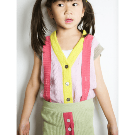 LIGNE NOIRE ENFANTS_ LEGGING (Gold Beige/Water) / 1,2years