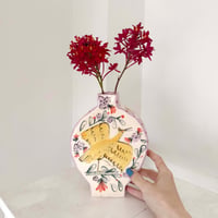 Celia Wood_SLAB VASES (yellow bird,pink bird)