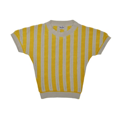 Ba*Ba kidswear_Knit Shirt (YELLOW,GREEN BLUE) / 5-6,7-8years