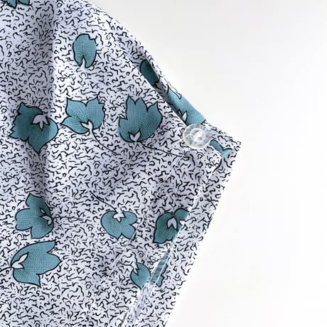 LADYS vintage_ leaf textile blouse