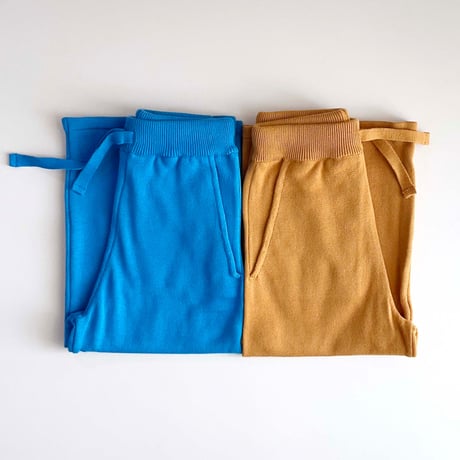 Vild-House of Little_WIDE LEG TROUSERS (ARCHIPELAGO BLUE/DARK OCHRE) / 2-3,3-4,4-5,5-6years