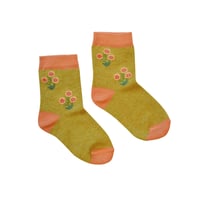 Ba*Ba kidswear_Short Socks (FLOWER) / 16~18cm