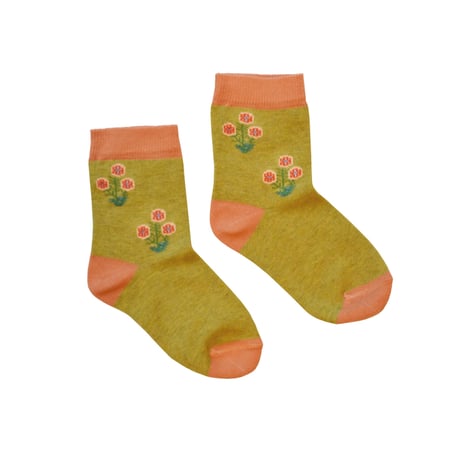 Ba*Ba kidswear_Short Socks (FLOWER) / 16~18cm