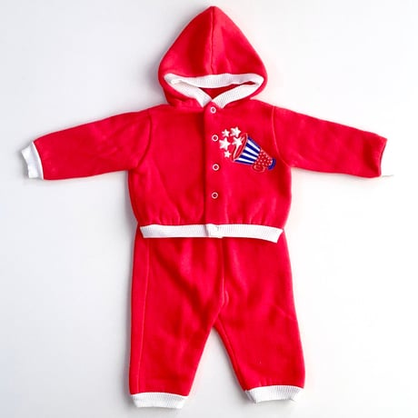 party popper tops&pants outfit (dead stock) / 6month