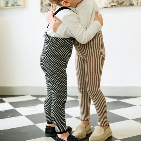 SILLY Silas Footless Collection_Black × White Checked