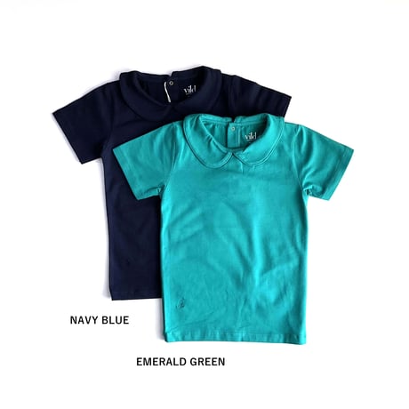 Vild-House of Little_COLLARED SHIRT (EMERALD GREEN/NAVY BLUE) / 3-4,5-6years
