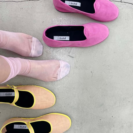 2e CHESTS×MARCOMONDE_SHEER LADYS socks (Pink,White)