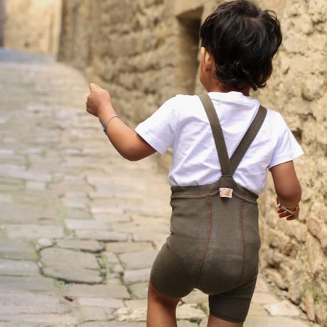 SILLY Silas Shorty Tights Collection_Seaweed Brown