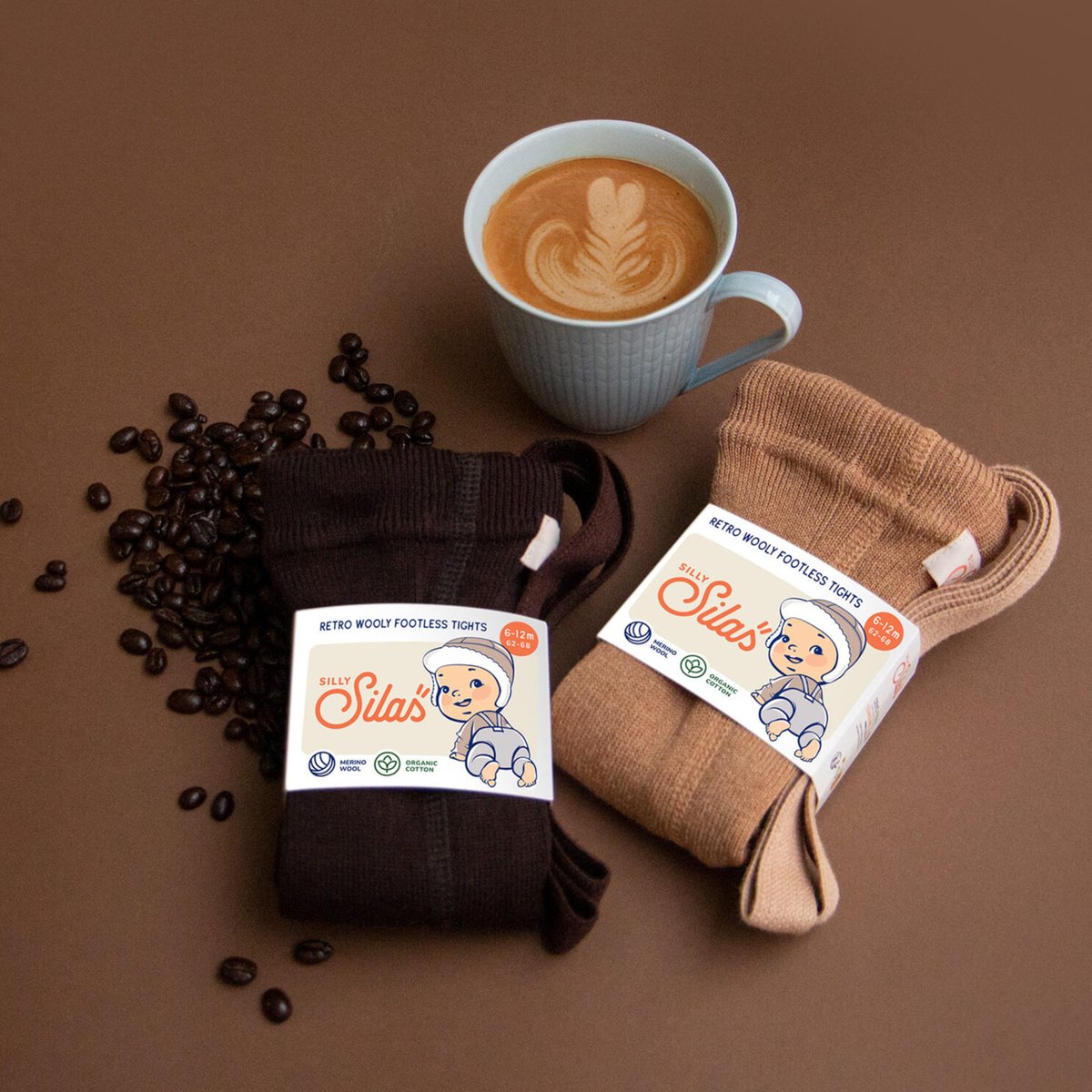 Wooly Warmy Footless & MAISON KITSUNÉ SILLY Silas Wooly Warmy Footless Collection_Esp