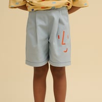 OXOX CLUB_Utility Cotton Shorts (Matcha green,Dusty blue) / 86-92,98-104,110-116,122-128cm