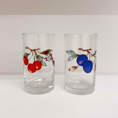 fruits glass (Cherry,Prune)