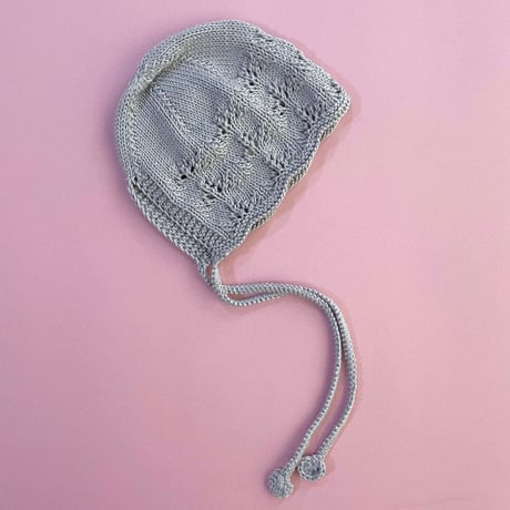 RKO_Lace Bonnet Hat (Peach,Pink) / 3-6.6-12months