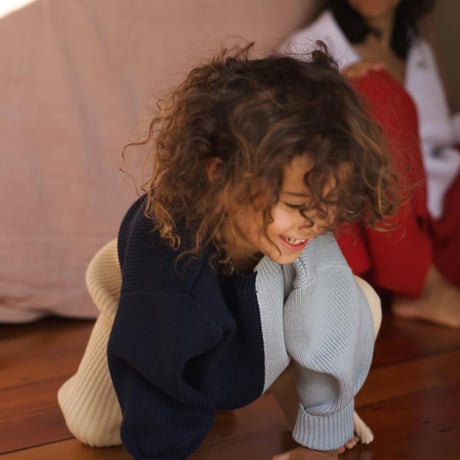 SUNNA STUDIOS KIDS_Sol Sweater (Red/Blue Multi) / 1-2,5-6years