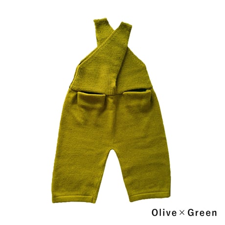 NAMUUU_CROSSNECK OVERALLS (Camel/Poppy Red/Olive) / 4years