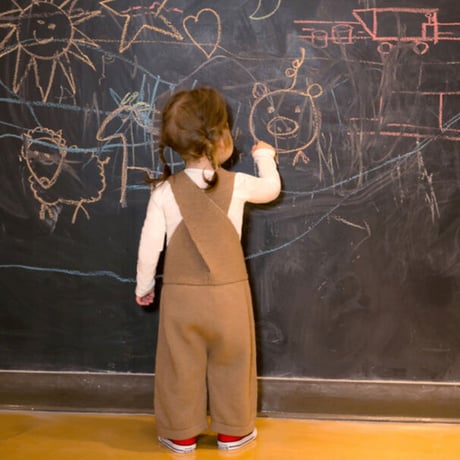 NAMUUU_CROSSNECK OVERALLS (Camel/Poppy Red/Olive) / 4years