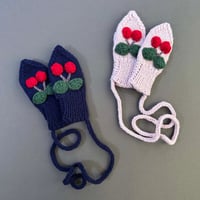 RKO_Cherry Mittens (NAVY) / 5-6years