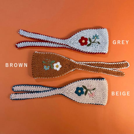 RKO_Floral Headband (BEIGE) / 3-5years